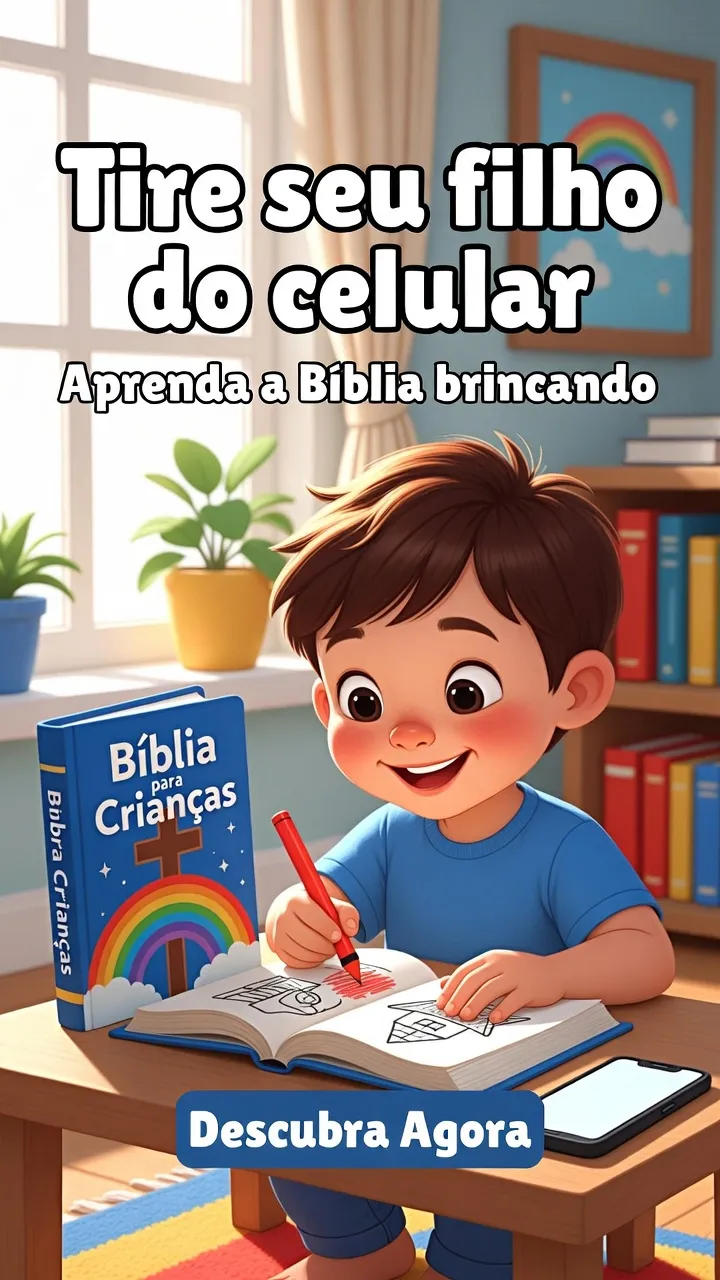 Tire seu filho do celular e aprenda a Bíblia brincando